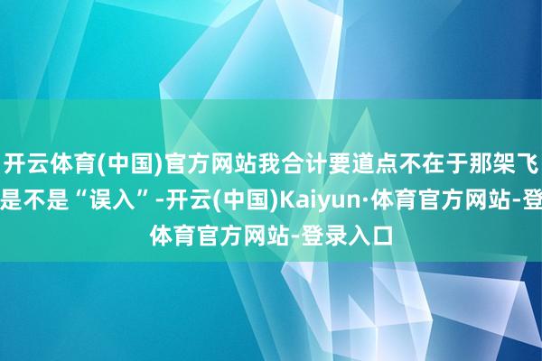 开云体育(中国)官方网站我合计要道点不在于那架飞机到底是不是“误入”-开云(中国)Kaiyun·体育官方网站-登录入口