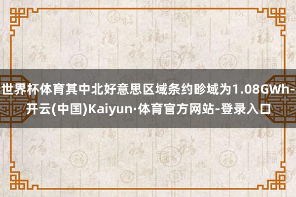 世界杯体育其中北好意思区域条约畛域为1.08GWh-开云(中国)Kaiyun·体育官方网站-登录入口